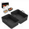 2PCS Air Fryer Silicone Pot Dish Dual 2 Basket Reusable Liner for Ninja & Salter Dual Air Fryer Accessories Oven and Microwave Compatible (Black)