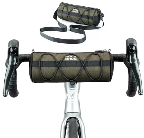 ROCKBROS Fahrrad Lenkertasche Multifunktionale Fahrradtasche Lenker Aufbewahrungstasche mit Schultergurt für MTB, Rennrad ca.2L
