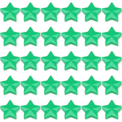 ZDZBLX Fridge Magnets Strong Magnet, 30 Pcs Magnet Small Magnets Whiteboard Magnets Heavy Duty Magnets for Crafts, Mini Tiny Cute Fridge Magnets for Adults,Notice Board Magnets for Fridge (Star,Green)