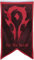 Yanbooch Banner für die Horde, Flagge, Männerhöhle, Schlafzimmer, Zuhause, Büro, Party, Dekoration, 76,2 x 127,7 cm