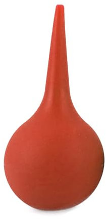 Poire de Nettoyage d'oreille Doux, Poire Effilée Poire Oreille, Seringue d'oreille à Ventouse en Caoutchouc pour Le Rinçage Des Oreilles Aspirer la Poussière Élimination de Saleté des Oreilles,Orange