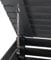 dobar® Green Label Cache-poubelles 1 pièce 120 l en Bois Marron/Noir en kit – Cache-poubelles avec Couvercle et Porte battante Bicolore – 67 x 64 x 94 cm