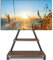 TVON Soporte de TV Rolling para TVs de 43 a 80 Pulgadas hasta 68 kg, Soporte de TV portátil sobre Ruedas, Altura Ajustable, Soporte de TV móvil con estantes, VESA máximo de 600x400mm