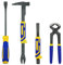 MANUFORE set de 4 arrache-clous, pied de biche 12, pied de biche 12 avec marteau, ciseau 10et pince de charpentier 8
