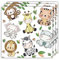 ParPix 20 Stück Servietten Waldtiere, 33x33cm Dschungel Deko Geburtstag Papierservietten, Servietten Geburtstag Junge Mädche, Waldtiere Geburtstag Deko Servietten,Servietten Tiere Geburtstag Tischdeko
