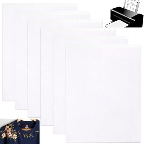 stroyayo 6 PCS Stickvlies Wasserlöslich Selbstklebend,Stickvorlagen Vielseitige Anwendung Auf Verschiedenen Materialien,Wasserlösliches Stickvlies Material mit Exzellenter Haftung