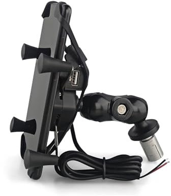 Gps Stand Bar For Suzuki For BMW For RAM Motorcycle Phone Mount With USB Charger Grip Mobile Phone Holder GPS Navigation Bracket Navigation Stand Bracket