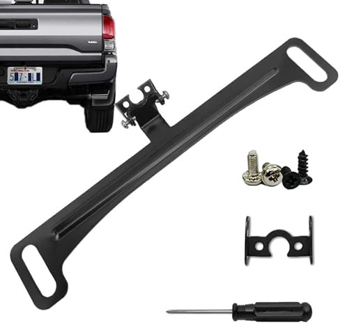 Car Rear View Camera License Plate Bracket - 4 Pieces Screw Reverse Rear Camera License Plate Bracket | Reversing Camera Mounting Bracket | Mirror Camera Bracket for Backup View Camera