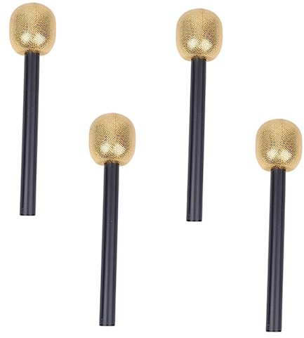 CIYODO Microfono Simulato per 4 Accessori per Feste Microfono Leggero per Compleanni e Karaoke