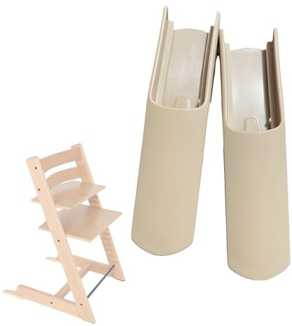 2 Stück Universal Hochstuhl Zubehör Sitzkissen Set Geeignet für Tripp Trapp Hochstuhl Erweitertes Gleiterset Kompatibel mit Roba Hochstuhl, Zubehör Stuhlfüße Abdeckungen Fußabdeckung Sicherheit