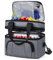 RAINSMORE Bolsa Termica Porta Alimentos 10L Bolsa Comida Trabajo Bolsa Isotermica Lunch Bag Bolsa Almuerzo para Oficina Viaje Pícnic Gris