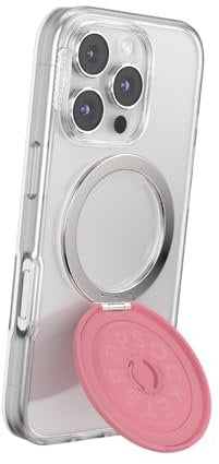 PopSockets Phone Grip for MagSafe with Kickstand, Magnetic Stand, Swappable Top, Secure Hold for iPhone MagSafe Cases, Phone & Tablet Grip - Putty