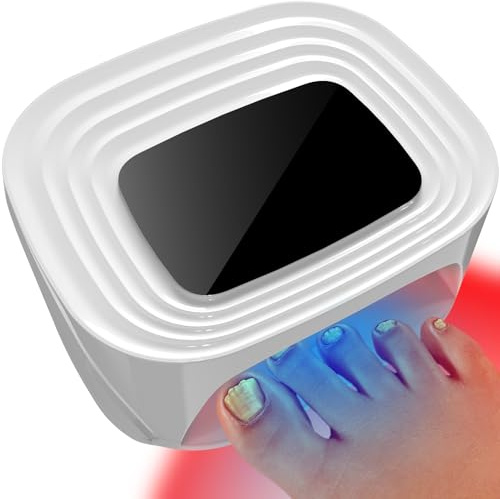iKeener Appareil Laser Sans Fil Contre Les Mycoses Des Ongles, Homologation FDA Pour Le Nettoyage Des Ongles & Onychomycose, 15*470nm Lumière Bleue+24*650nm Lumière Rouge, Séances Réglables De 3/5/7