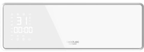 Cecotec Termoventilatore Ceramico da Parete con Display LED e Telecomando ReadyWarm 5310 PowerBox Ceramic. 2000W, 3 Modalità, Timer 24h, Oscillazione, IP23, Kit Montaggio, Copertura 20m²