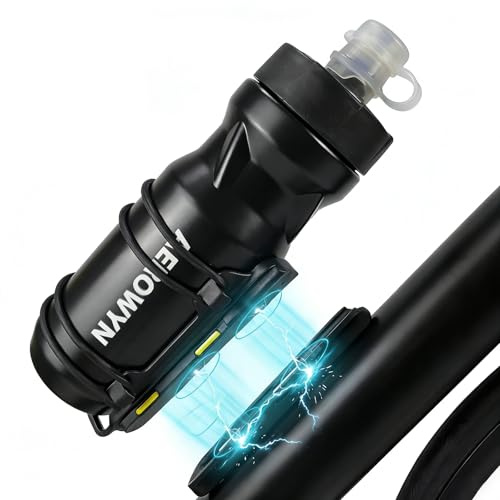 AEROWYN Fahrrad Flaschenhalter mit magnetische Getränkehalter Fahrrad Zubehör 600ML Wasserflaschen Flaschenhaltersystem Schnellverschluss Trinkflaschenhalter für MTB Rennrad Fahrrad mit 4 Gummibänder