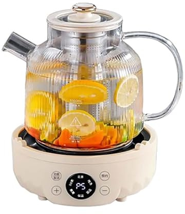 Electric Kettle, Multifunctional Health Teapot, 1.8L Small Electric Tea Kettle, Smart Reservation, 360°C Even Heating, Smart Touch Glass Kettle with Keep Warm Function,1.8L