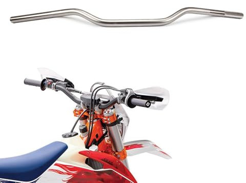 Manubrio Moto 22mm,Manubri Piega Bassa 7/8 Universale für SX EXC CRF YZF KXF KLX RMZ DRZ Pit Bike Dirt Bike ATV Quad Motocross-Titanio