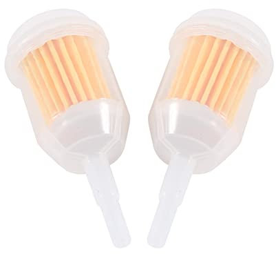 Motorrad Kraftstofffilter, 2 Stücke Universal Benzinfilter für Kraftstoffleitungen 6 mm 8 mm Kleine Traktoren, Rasenmäher Schneemobile Karts Generatoren