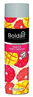 BOLDAIR - Aérosols parfumants Mangue Pamplemousse - Destructeur d'odeurs - Parfume agréablement - Forte rémanence - Pulvérisation sèche - 750 ml - Fabrication française