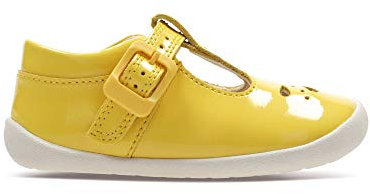 Clarks Roamer Star T, Baby Girls’ Standing, Yellow (Yellow Patent -), 2 Child UK (17.5 EU)