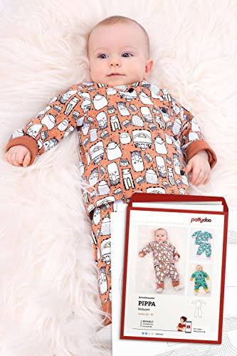 Schnittmuster Pattydoo Babyset Pippa - Wickeljacke & Punphose Gr.50-92 Papierschnittmuster