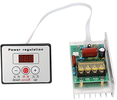 Regulador de Voltaje Thyristor 8000W AC 220V para Parrilla de barbacoa Termostato de tubo de calentamiento