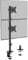 VonHaus Vertical Double Monitor Stand for 13-32 Screens, Twin Monitor Mount with Clamp, Height Adjustable, Easy Assemble Stand with Full Tilt, Rotation & Swivel Arms, VESA: 75x75 & 100x100mm