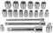 Stecknüsse Steckschlüsselsatz 20tgl 6-20mm CrV Nuss Set Stahl Kipp Verlängerung Stab Adapter vielzahn Nüsse Bit Torx sechskant umschaltknarre Kfz