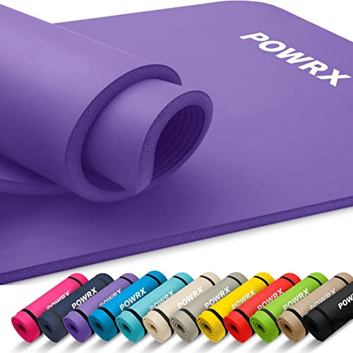 Gymnastikmatte I Yoga-Matte (Lila, 190 x 80 x 1.5 cm) inkl. Trageband + Tasche + GRATIS Übungsposter I Hautfreundliche Sportmatte Fitnessmatte rutschfest Phthalatfrei