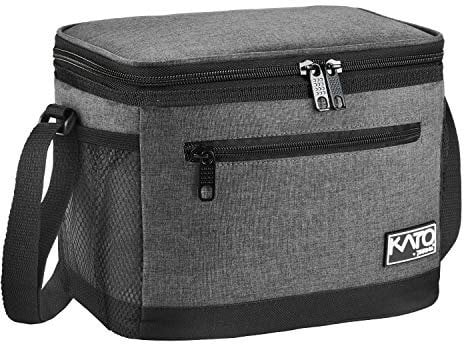 Kato Tirrinia Faltbar Klein Kühltasche 8L(15 Dosen), Arbeit Lunchtasche Isoliertasche für Unterwegs Auto Picknick Strand, Mini Essen Thermotasche Lunchbag Lunchbox Tasche für Herren Damen Kinder,
