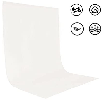 HYYTOK Toile de fond blanche 1,5 x 2 m