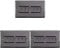 3 PACK | 6 Gang Multi Light Switch – BLACK NICKEL & Black Trim – 2 Way 10 Amp – Dark Gunmetal Decorative Wall Plate & Solid Metal Rocker – On/Off Mains Lighting Switch