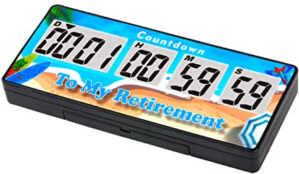 HonorMeet Digital 9999 Tage Wecker, Countdown-Tracking für Veranstaltungen, Hintergrundbeleuchtungsanzeige, 12 / 24H tägliche Uhrerinnerung für Hochzeit, Ruhestand, Festival, Jubiläum (blau)