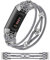 Wearlizer Perlen Armband kompatibel mit Fitbit Charge 4/Charge 3 Armband für Frauen Männer, handgefertigte Hippie Premium Nylon elastisch dehnbar niedlich Solo Loop einzigartig weiblichen Writband