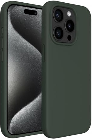 ACRONIX Compatible with iPhone 15 Pro Case 6.1, Silky-Soft Touch Liquid Silicone Shockproof Rubber Cases Comprehensive Protection Cover for iPhone 15 Pro-Celadon