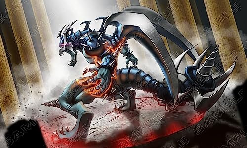Andycards Yu-Gi-Oh! Dark Armed Dragon Matte - Spielmatte mit Dark Armed Dragon Kunst, Perfekt für Yu-Gi-Oh!, Inkl. Spielkarten Matte, Größe: ca. 35 x 60 cm, Für Kids, Jugendliche und Teenager
