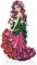 BIOSA Speziell geformte Tisch-Diamant-Malerei-Ornament-Sets, handgefertigtes Diamant-Gemälde-Desktop-Ornament-Set, Acryl, 5D-DIY-Diamant-Kunst-Tischdekorationen, Frau mit Blumen, for den Hom