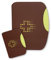 nemau - Lot 2 en 1 Pochette Garde Ordonnance + Porte Carte – Fabriqué en France - Gomme Expansée – Résistant & Souple – Rangement Ordonnances et Cartes – Modèle Bicolore Marron et Vert anis
