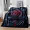 Felldecke Rose 3D Printdesign Couchdecke Warm Mikrofaser Wearable Doppelseitiger Decke 180 x 200 cm für Lesen, Lernen, Campen