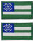 Tavashome NYPD Flaggenaufnäher, 9 x 5 cm, bestickt, taktische Moral-Aufnäher, passend für Militäruniformen, Ausrüstung, Mützen, Taschen, Rucksäcke, taktische Westen, 2 Stück Haken und Schlaufe)