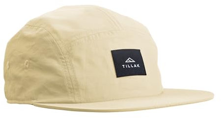 Tillak Wallowa Camping-Hut, leicht, Nylon, 5-Flächen-Kappe mit Schnappverschluss, Beige, Einheitsgr��e