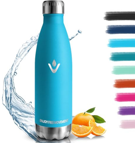 Borraccia Termica, 18/8 Acciaio Inox Bottiglia Termica - 750ML - Senza BPA Borraccia Palestra, Isolato Sottovuoto, Borracce Termiche, Antigoccia, Bottiglia Acqua Termos per Scuola, Ufficio, Campeggio