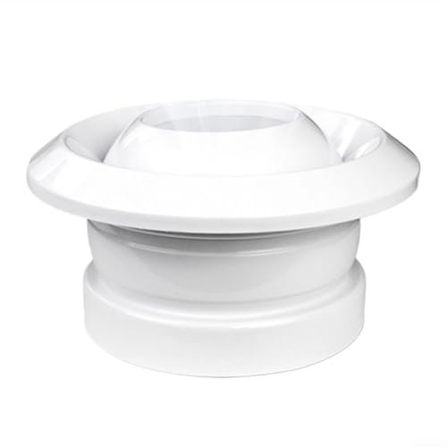 Sumsoctober Für 360° ABS sphärische Jet Remote Vent für zentrale Klimaanlage Auspuff, Jet sphärische Fernbelüftung, 360° Drehung, 300 mm