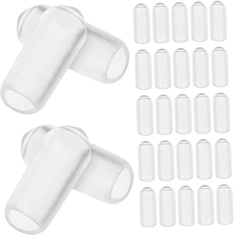 TOVINANNA 200pcs Headband Foot Guard Diy Hair Band Accessories Rubber End Caps for Headband