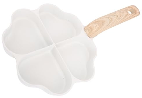 Jwthee Poêle à omelette à l'oeuvre, casserole de crêpes à petit-déjeuner avec un outil de cuiseur à œufs en forme de cœur et de nettoyage facile pour le restaurant de cuisine à domicile