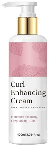Curl Enhancing & Defining Cream mit Kokosöl, langanhaltender Halt, Elastizitäts-Booster, definiert Locken für natürliches lockiges und gewelltes Haar, Frizz Control Feuchtigkeitscreme, 100 ml
