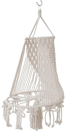 Guaber Hängematten mit Quasten, Haustier-Hängekorb, Baumwoll-Schaukelbett, waschbar, Haustier-Makramee-Dekor, Pflanzkorb