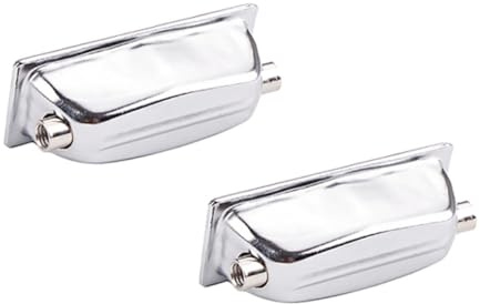 UTHCLO 2 Stück Metall Trommelösen für Snare Drum Zubehör Starke Eisenlaschen als Ersatzteile Silberfarbene Trommelverbinder für Marching Percussion Instrumente