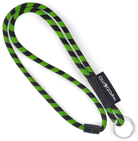 webbomb Tubular Lanyard Schlüsselband - rund weich lang mit Karabinerhaken Sicherheitsverschluss & Schlüsselring als Schlüsselanhänger Keychain für Ausweis Handy Schlüssel