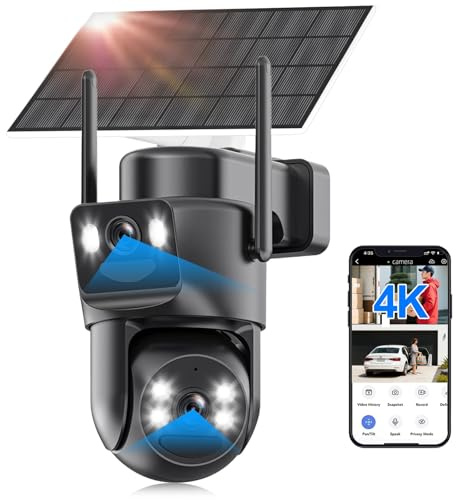 4K Solar 5GHz/2.4GHz WiFi Security Camera Outdoor Wireless with 5X Zoom